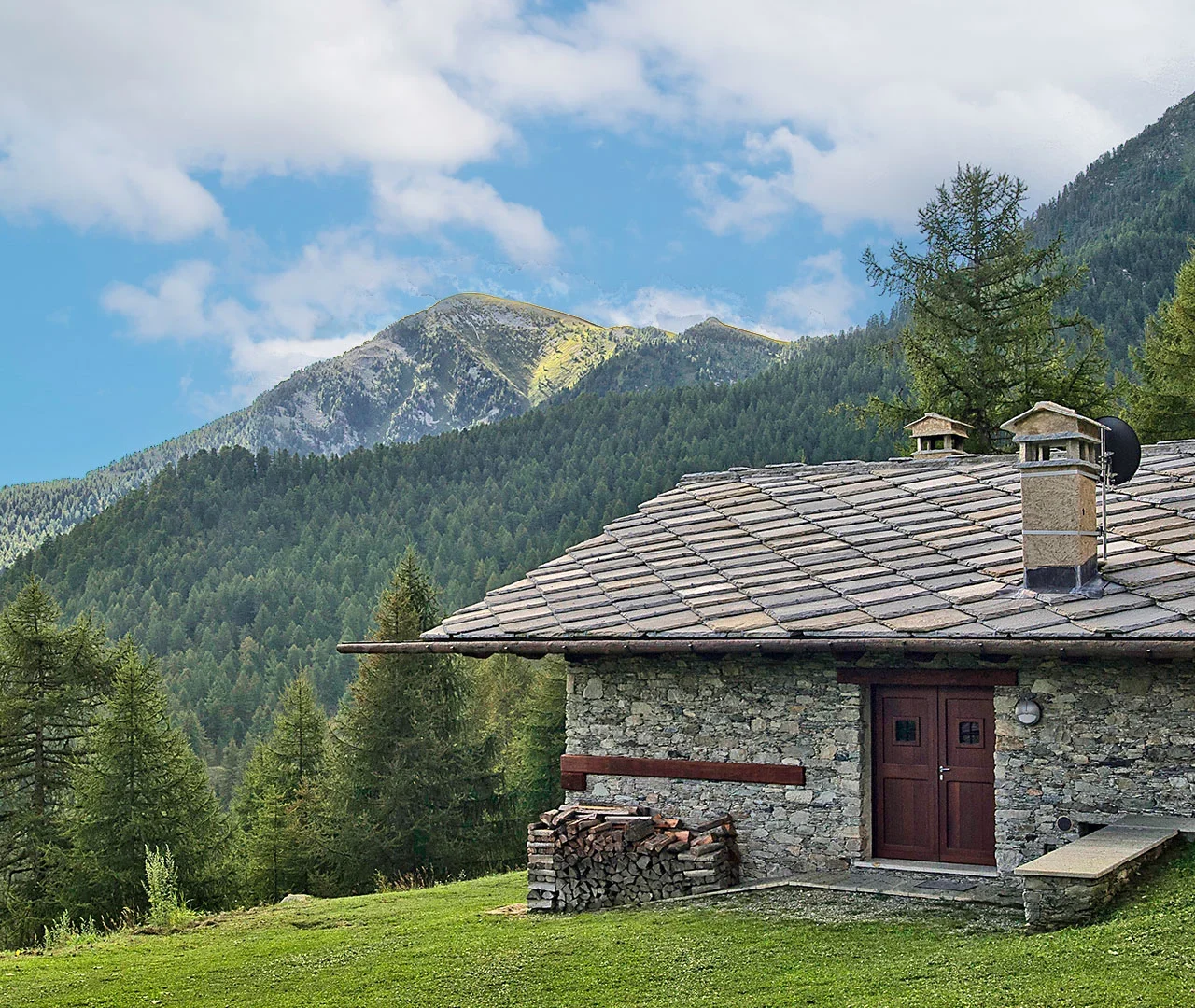 Chalet sotto il sole a Sampeyre